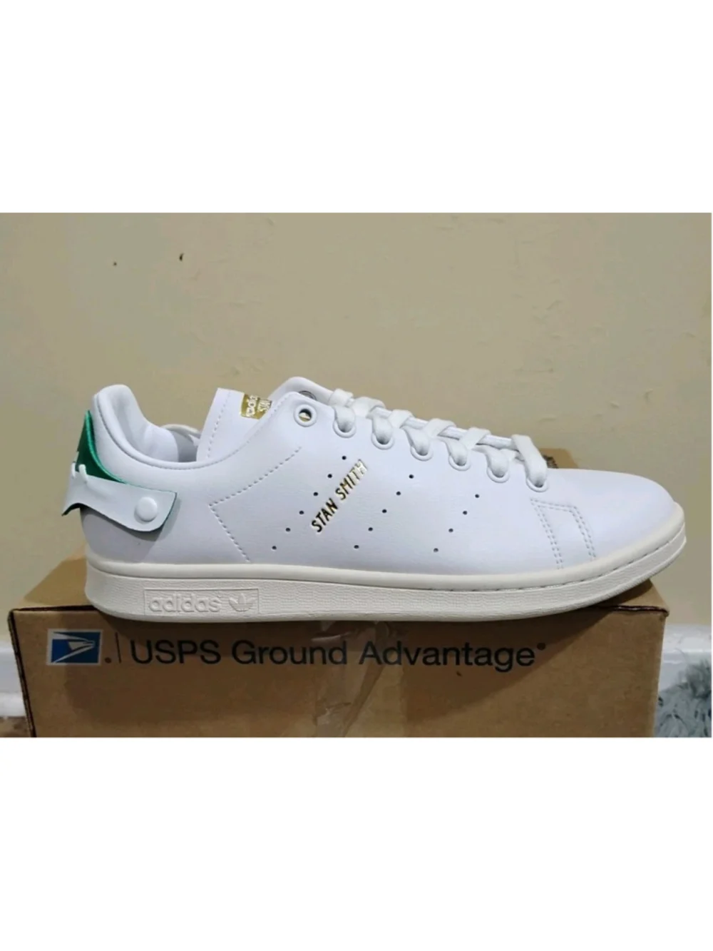 Adidas Stan Smith Men's Size 9.5 White Green Sneakers GX3309